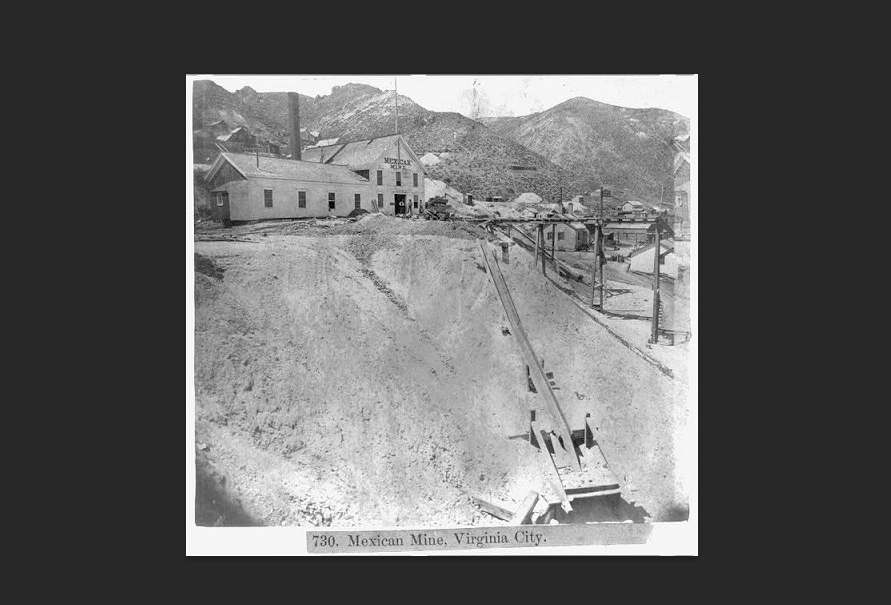 Foto de una mina llamada mexicana en Nevada