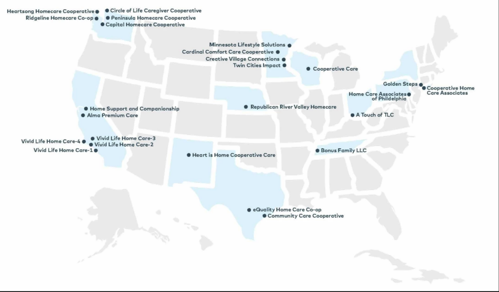 mapa de estados unidos