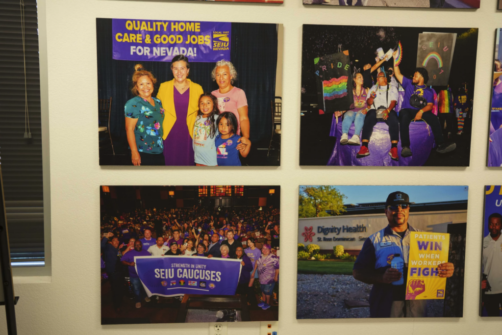pared con fotos