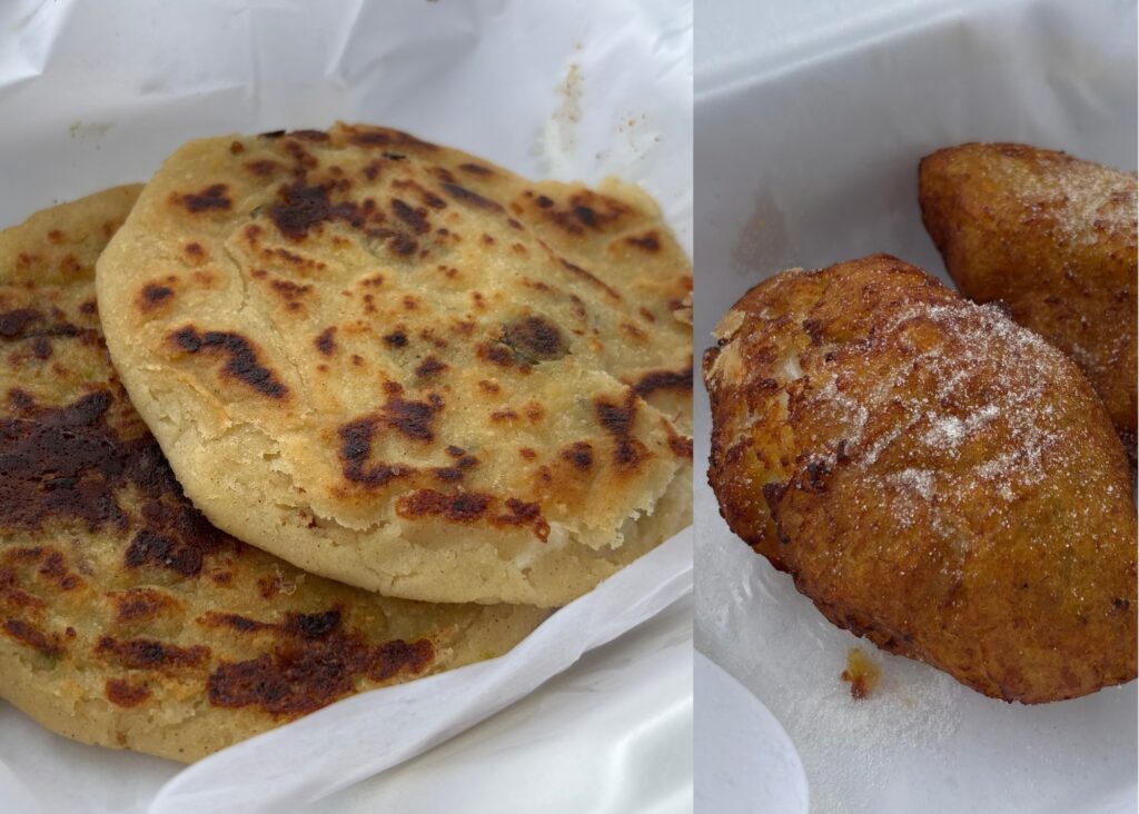 imagen de pupusas y empanadas