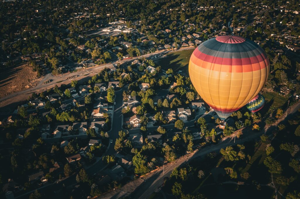 vista de Reno desde el aire