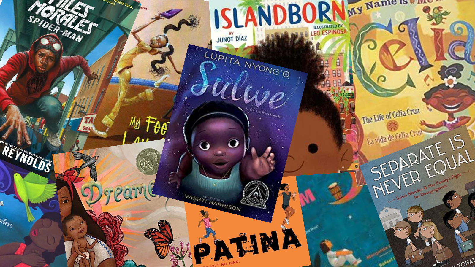 Portadas de libros infantiles sobre personas negras y latinas